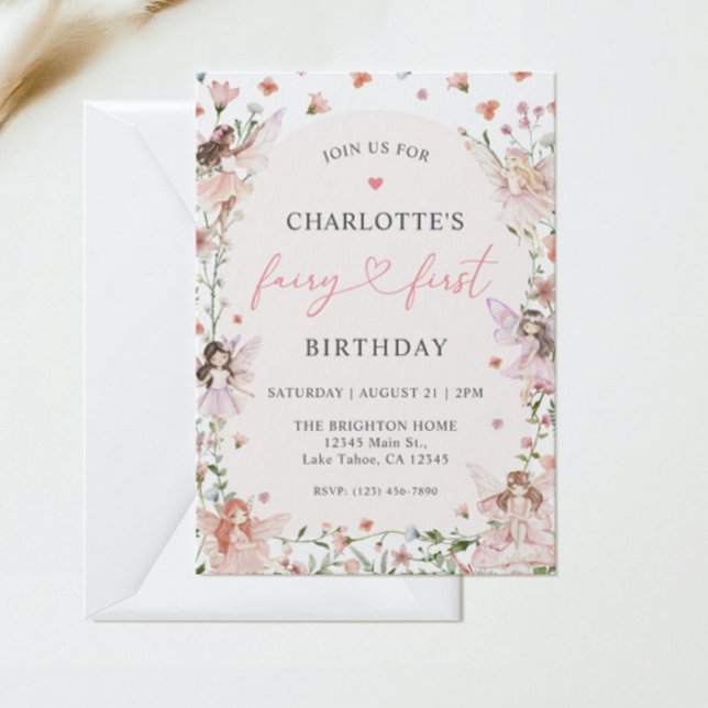 Fairy First Birthday Invitation (Creator Uploaded)