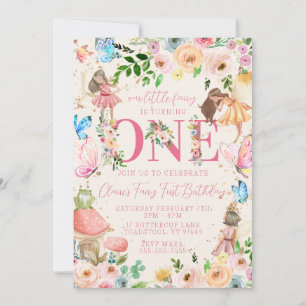 Fairy First Birthday Invitation