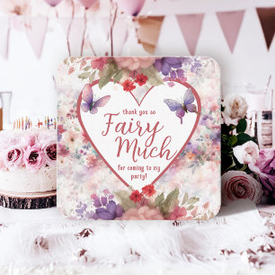 Fairy First Birthday Mini Thank You Card