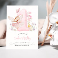 Fairy First Birthday Pink Number 1 Girls Party