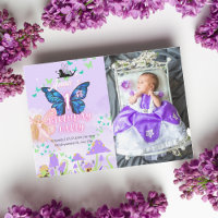 Fairy First Birthday Princess Butterfly Photo