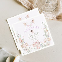 Fairy First Birthday Whimsical garden Lilac