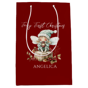 Fairy First Christmas Medium Gift Bag