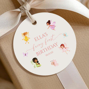 Fairy First Enchanted Fairies 1st Birthday Party Favour Tags