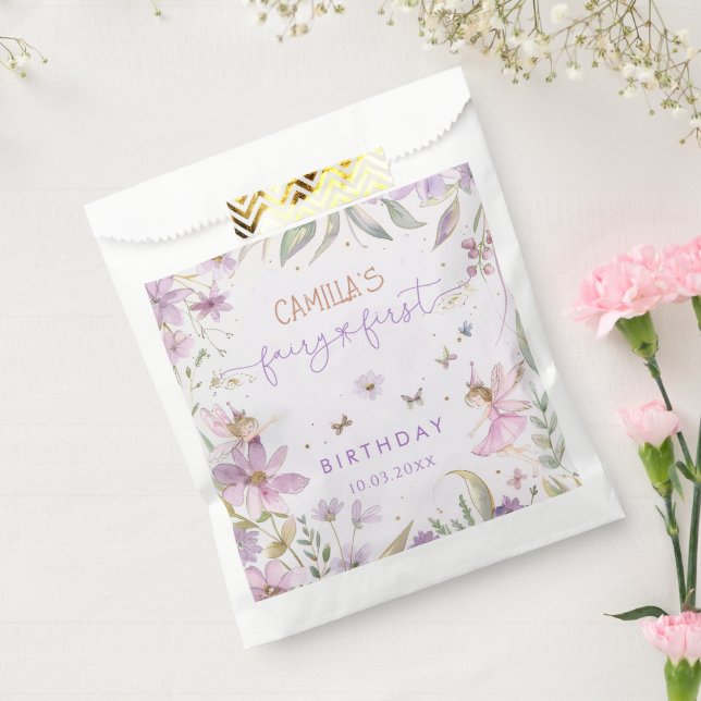 Fairy First Girl 1st Birthday  Favour Bags (Sealed)
