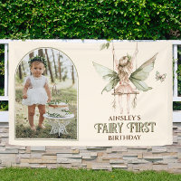 Fairy First Personalised Photo Pink 1st Birthday