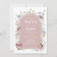 Fairy First Whimsical Floral 1st Birthday