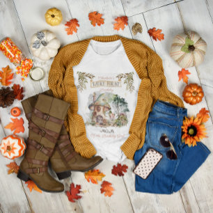 Fairy First Woodland Animals Mushroom Birthday Mum Tri-Blend Shirt