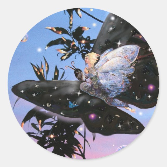 Fairy Flight! Classic Round Sticker (Front)