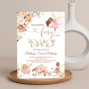Fairy Floral Butterfly Magical Birthday Invitation