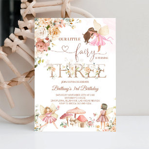 Fairy Floral Butterfly Magical Birthday Invite