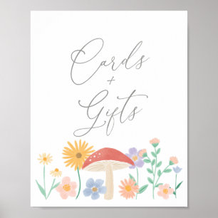 Fairy Floral Girl Birthday Cards and Gifts Sign