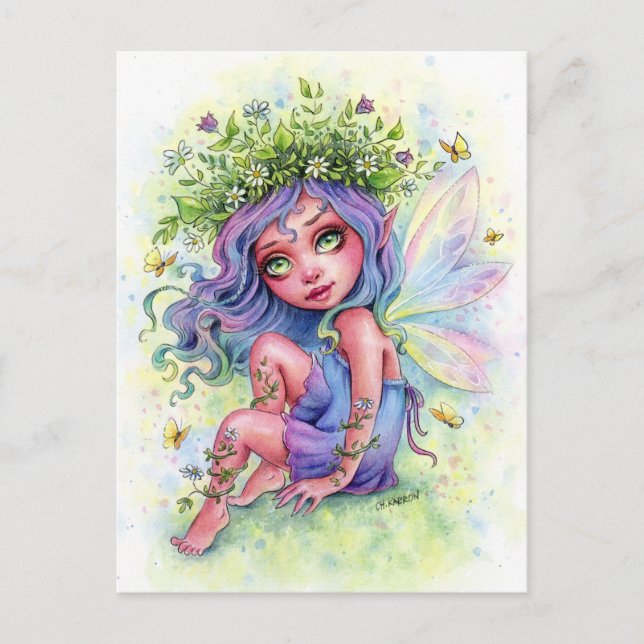 Fairy Flower Crown Postcard (Front)