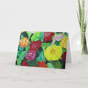Fairy Flower Garden Painting Card