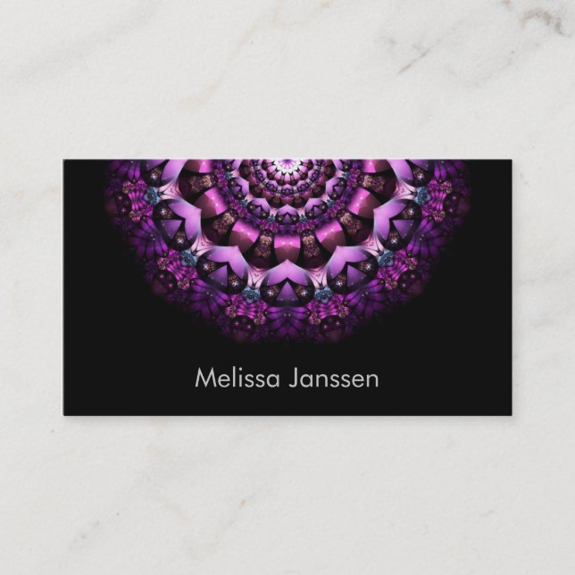 Fairy Flower - Mandala- Business Card (Front)