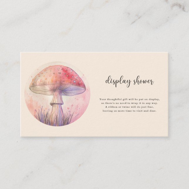 Fairy fly agaric - display shower enclosure card (Front)