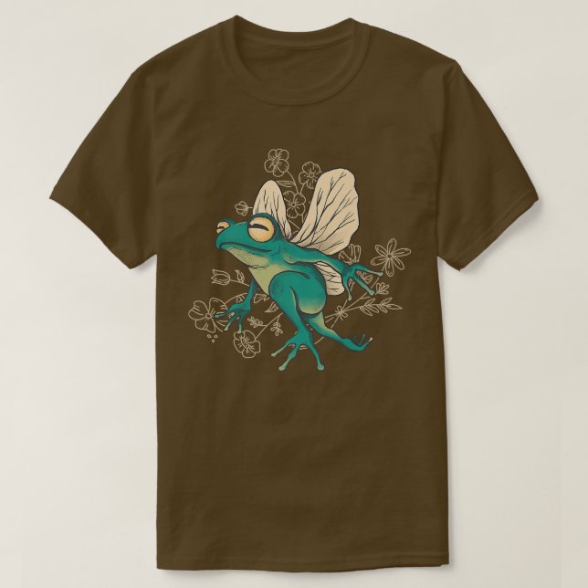 Fairy Frog With WingsT-Shirt T-Shirt (Design Front)