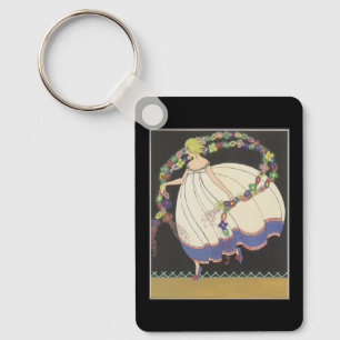 Fairy Frolicking With Flowers Key Ring