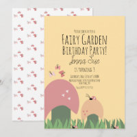 Fairy Garden 1st Birthday Ladybugs Butterflies