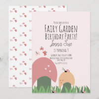 Fairy Garden 1st Birthday Ladybugs Butterflies