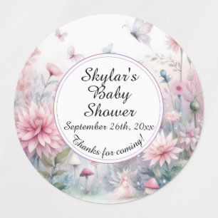 Fairy Garden Baby Shower Adhesive / Waterproof