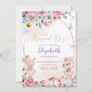 Fairy Garden Birthday Invitation
