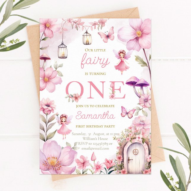Fairy Garden Birthday Invitation, Enchanted Forest Invitation (Creator Uploaded)