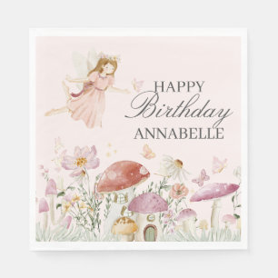 Fairy Garden Birthday Napkin Party Decor Favor