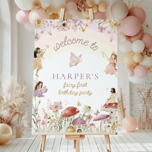 Fairy Garden Birthday Welcome  Poster (Creator Uploaded)