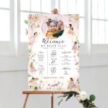 Fairy Garden First Birthday Milestone Timeline Poster<br><div class="desc">Celebrate the first 12 months of your little one with this first birthday milestone sign. Customise the sign with your baby's yearly milestones. To add text to the design simply select the "Customise It" button above for more advanced customisation features.</div>