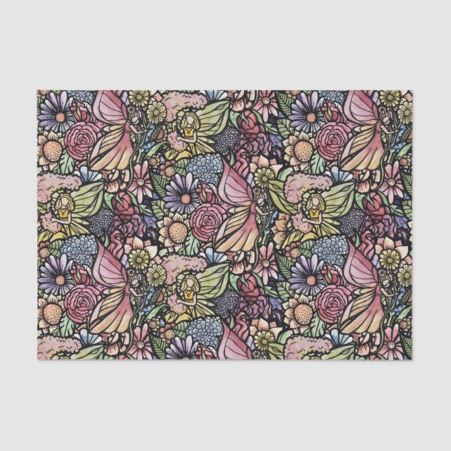 Fairy Garden Gardening      Tissue Paper (Front)