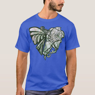 Fairy Garden Green Nature Rose T-Shirt