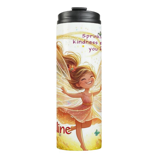 Fairy Garden Kindness Thermal Tumbler (Front)