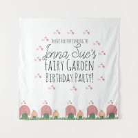 Fairy Garden Mushrooms Ladybugs Butterflies