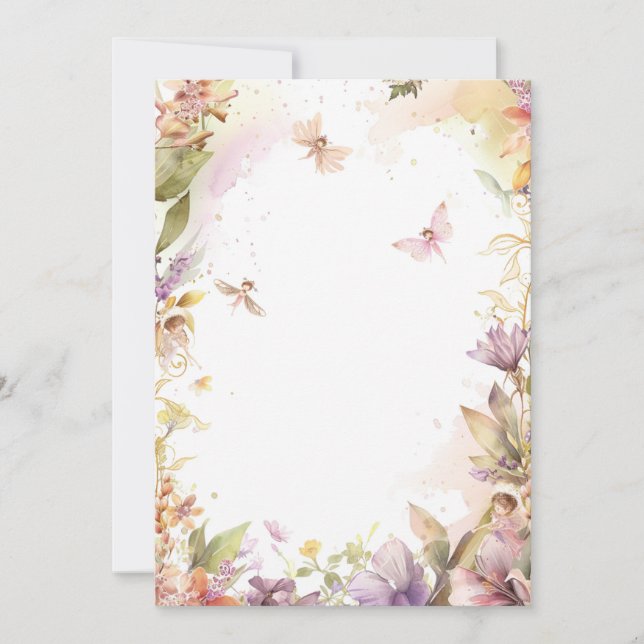 Fairy Garden Thank You Card (Front)
