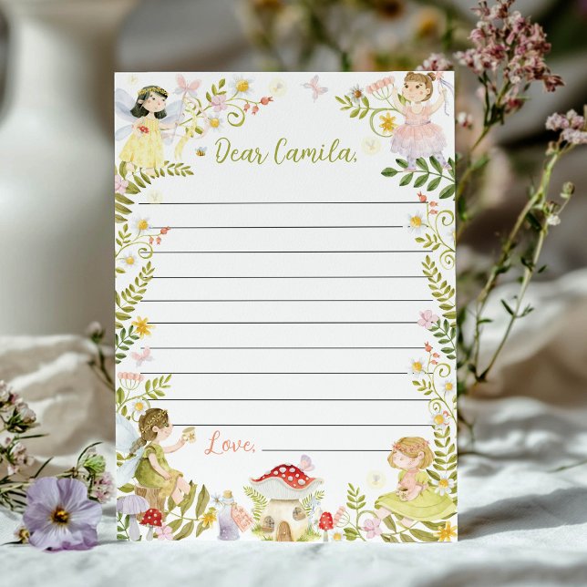 Fairy Garden Time Capsule Note Message Card (Creator Uploaded)