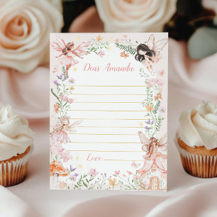 Fairy Garden Time Capsule Note Message Card