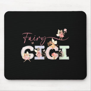 Fairy Gigi Magical Floral Birthday Girl Fairytale Mouse Pad