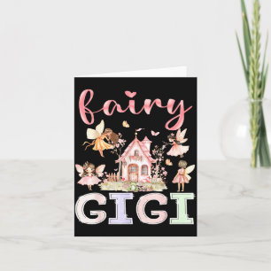 Fairy Gigi Magical Floral Funny Birthday Girl Fair Card