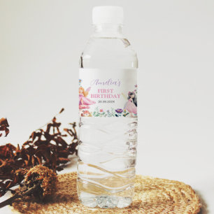 Fairy Girl Birthday Party Water Bottle Label