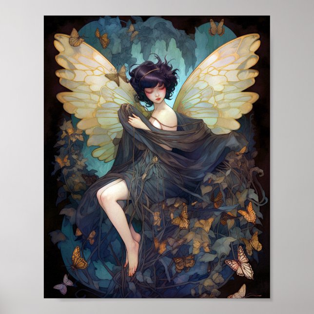 Fairy Girl Fantasy Art Poster (Front)