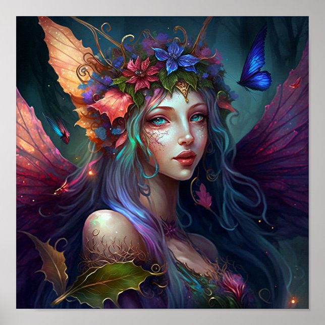 Fairy Girl Fantasy Art Poster (Front)