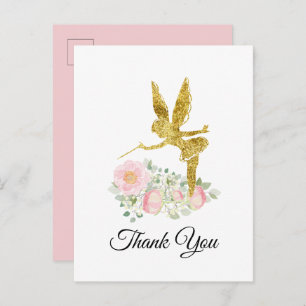 fairy girl thank you card