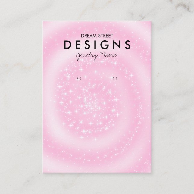 Fairy Glitter Instagram Earring Display Card (Front)