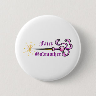 FAIRY GODMOTHER 6 CM ROUND BADGE