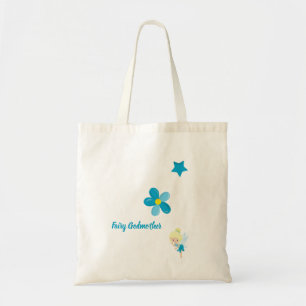 Fairy Godmother Custom Text and Flowers Tote Bag