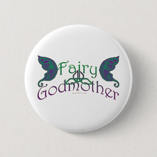 Fairy Godmother Design Pins & Buttons (Front)