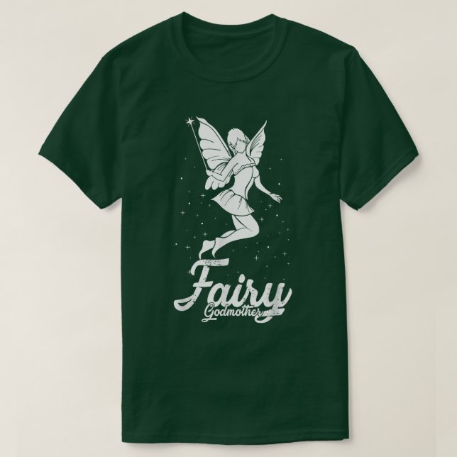 Fairy Godmother Flower Magical Wand Fantasy  T-Shirt (Design Front)