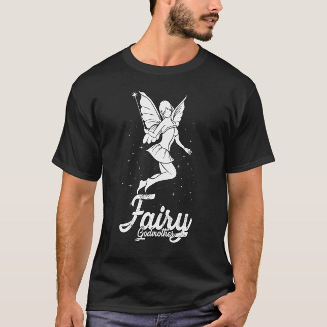 Fairy Godmother Godmom 2nd Mum Godparent T-Shirt (Front)