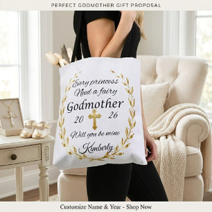 Fairy Godmother Proposal Custom godmother Tote Bag